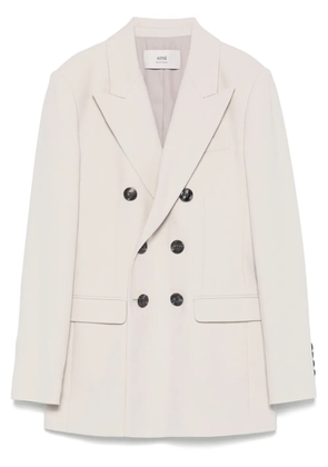 AMI Paris double-breasted blazer - Neutrals