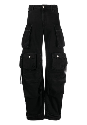 The Attico Fern cargo jeans - Black