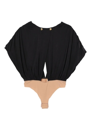 Elisabetta Franchi draped bodysuit - Black