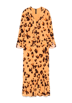 MARCCAIN printed maxi skirt - Orange