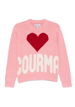 MC2 Saint Barth Kila Courma heart knit sweater - Pink