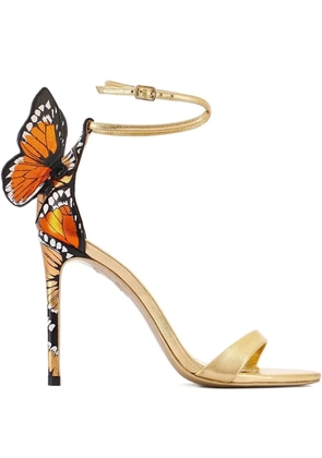 Sophia Webster Chiara butterfly heel sandals - Gold
