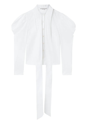 Stella McCartney pussy-bow puff-sleeve shirt - White