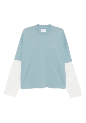 Bonsai logo-embroidered T-shirt - Blue