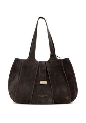 Roberto Festa Eloise ribbed shopping shoulder bag - Brown