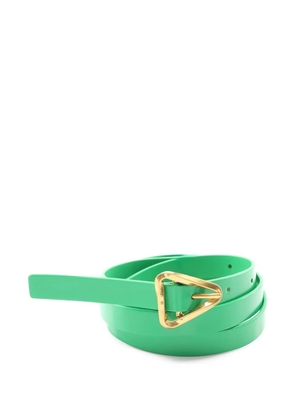 Bottega Veneta Pre-Owned 2020s triangle leather belt - Green
