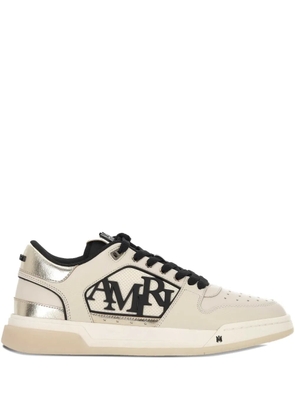 AMIRI logo leather trainers - Neutrals