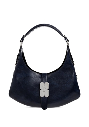 GANNI leather shoulder bag - Blue
