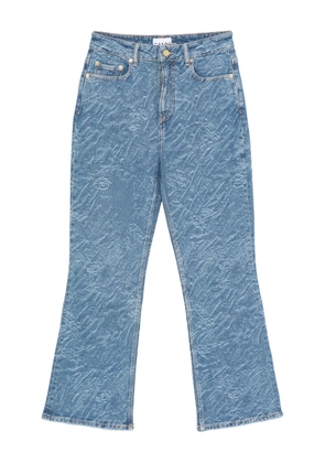 GANNI textured five-pocket jeans - Blue