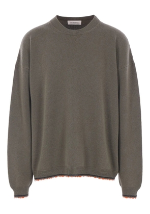 Diomene crew-neck wool-blend sweater - Green