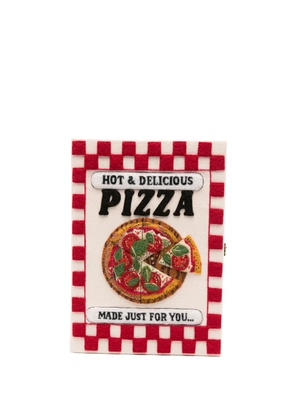 Olympia Le-Tan Pizza box book clutch - White