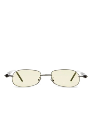 Kuboraum oval-frame sunglasses - Silver