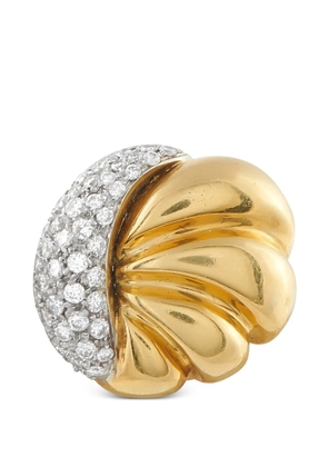 LB Exclusive seashell-shape diamond earrings - Gold