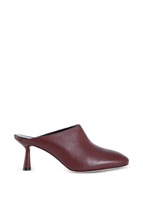 Aeyde Mila leather mules - Red