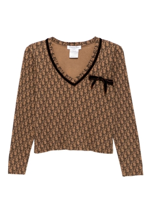 Christian Dior Pre-Owned 2005 long sleeve top - Brown