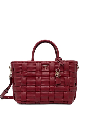 GUESS USA Marion woven tote bag - Red