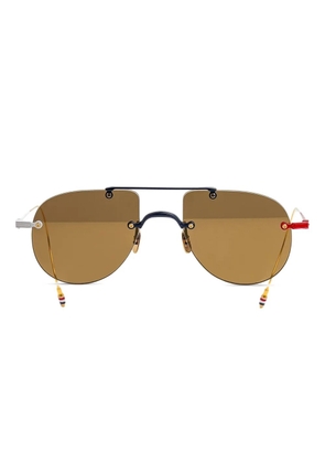 Thom Browne Eyewear pilot-frame sunglasses - Gold