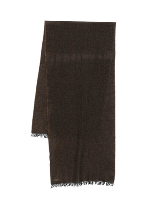 Canali fringed scarf - Brown