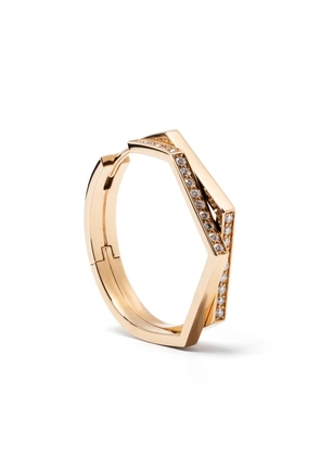 Repossi 18kt rose gold Antifer diamond hoop earring - Pink