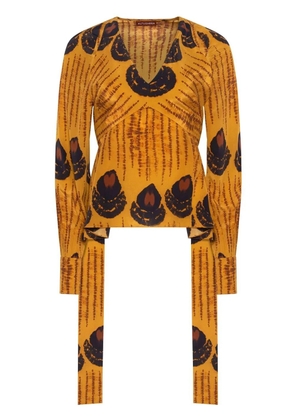 Altuzarra Dagur long-sleeved blouse - Orange