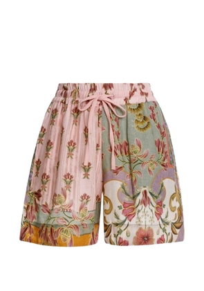 Agua By Agua Bendita Renata floral-pattern shorts - Pink
