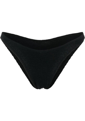 Bond-eye crinkled-finish bikini bottoms - Black