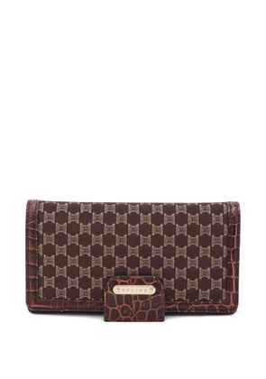 Celine Pre-Owned 1990-2000 Macadam-pattern wallet - Brown