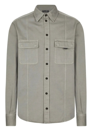 Dolce & Gabbana seam-detail shirt - Grey