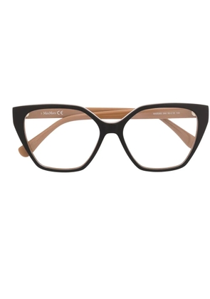 Max Mara Eyewear geometric-frame glasses - Black