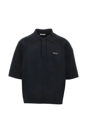 ENTIRE STUDIOS logo-detail polo shirt - Black