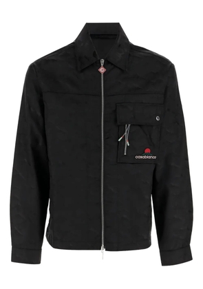 Casablanca logo shirt jacket - Black