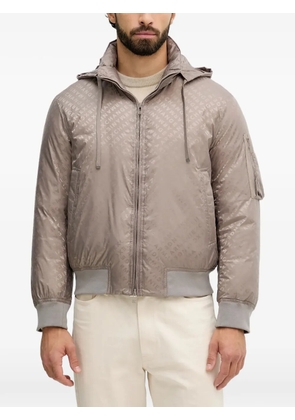 Armani Exchange logo-print padded jacket - Neutrals