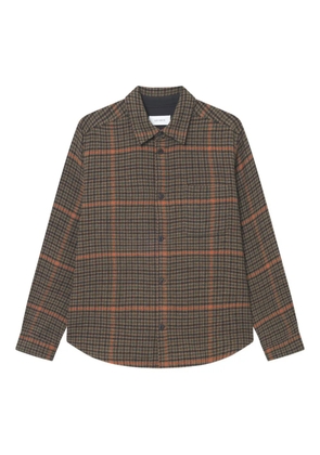 Les Deux houndstooth check shirt - Brown