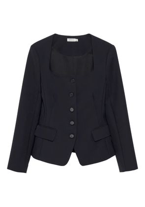 Simkhai square-neck buttoned jacket - Black