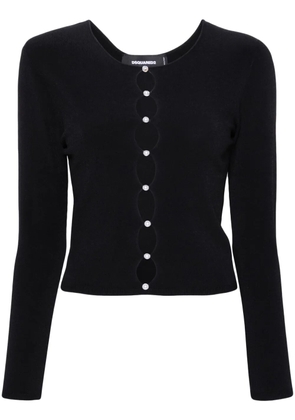 DSQUARED2 pearl-embellished knit top - Black