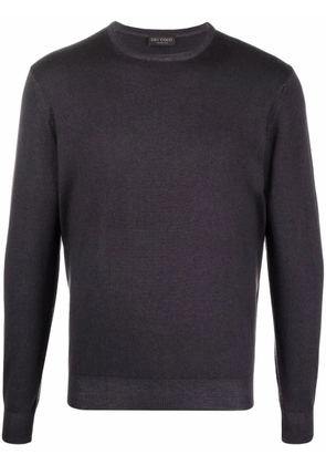 Dell'oglio fine-knit rib-trimmed jumper - Blue