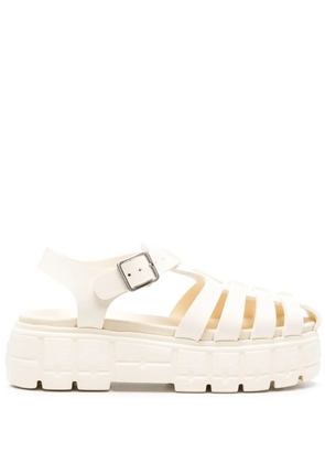 Miu Miu caged flatform sandals - White