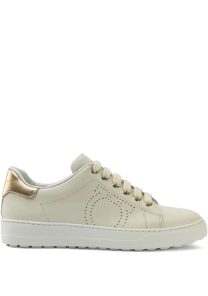 Ferragamo perforated-detail sneakers - Neutrals