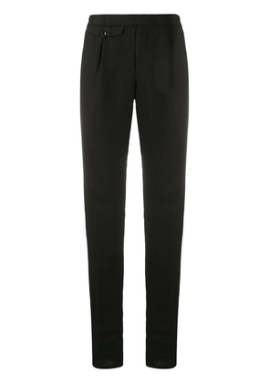 Incotex linen slim-fit trousers - Black