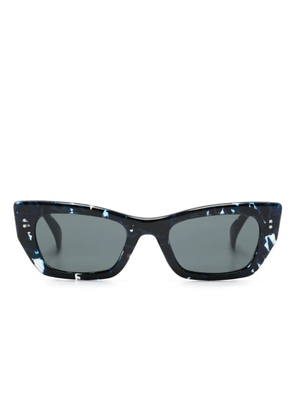 Kenzo marbled-pattern cat-eye sunglasses - Blue