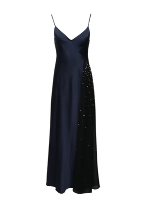 Tanya Taylor Catalina embellished V-neck maxi dress - Blue