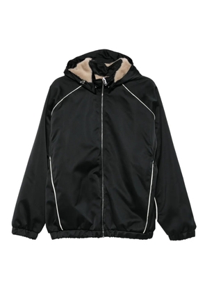 Nº21 hooded piped jacket - Black