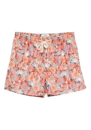 PENINSULA SWIMWEAR floral-print swim shorts - Orange