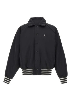 adidas logo-detail bomber jacket - Black