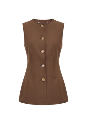 Veronica Beard Jessup buttoned waistcoat - Brown