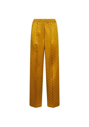 Gucci GG-pattern trousers - Yellow
