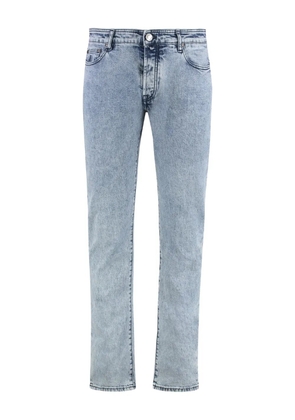 Moorer washed-effect jeans - Blue