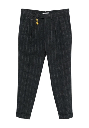 Manuel Ritz pinstriped trousers - Black
