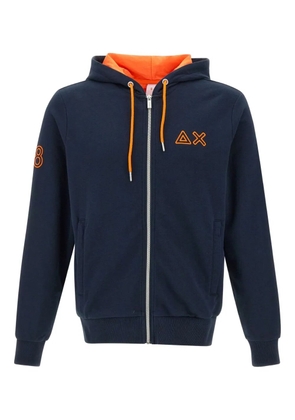 Sun68 zip-up hooded - Blue