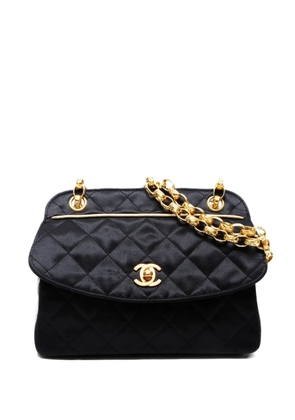 CHANEL Pre-Owned 1991-1998 satin shoulder bag - Black